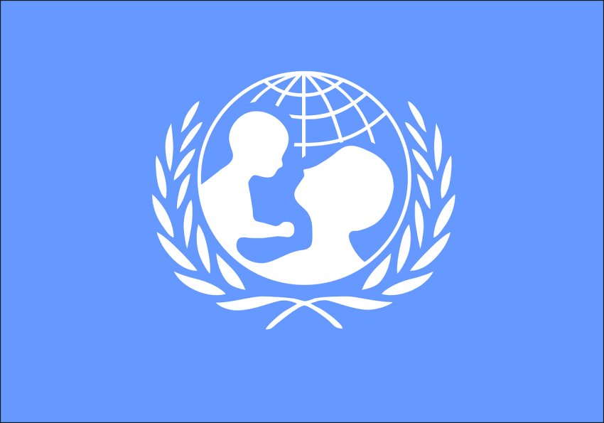 A copy of the UNICEF logo.